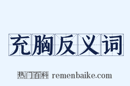 充胸反义词是什么意思的图片